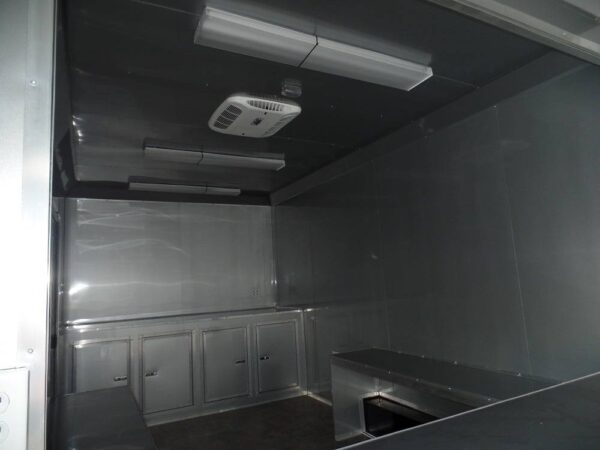 Custom Enclosed Trailer 8.5 X 24 White Storage - Image 17