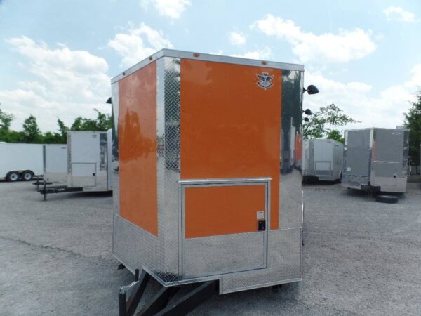 8.5' x 16' Orange Food Catering Event Concession Trailer - Image 11