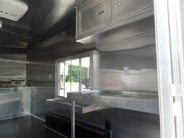 8.5' x 16' Orange Food Catering Event Concession Trailer - Image 17