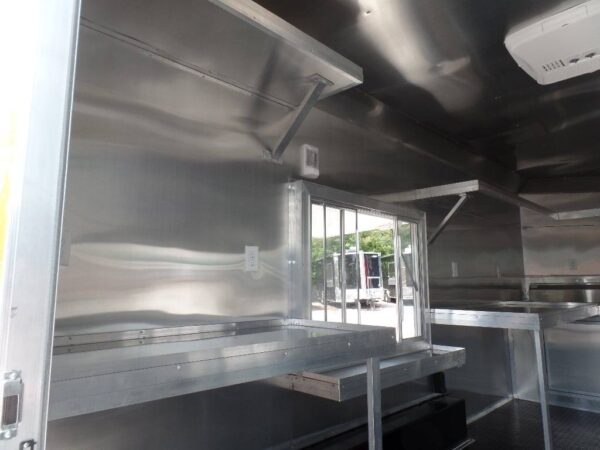 8.5' x 16' Orange Concession Food Trailer With Appliances - Image 25