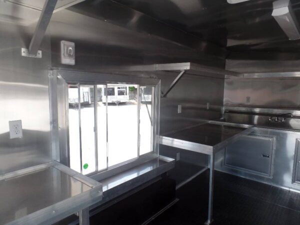 8.5' x 16' Orange Concession Food Trailer With Appliances - Image 19