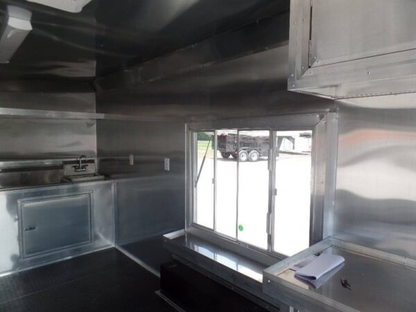 8.5' x 16' Orange Food Catering Event Concession Trailer - Image 5