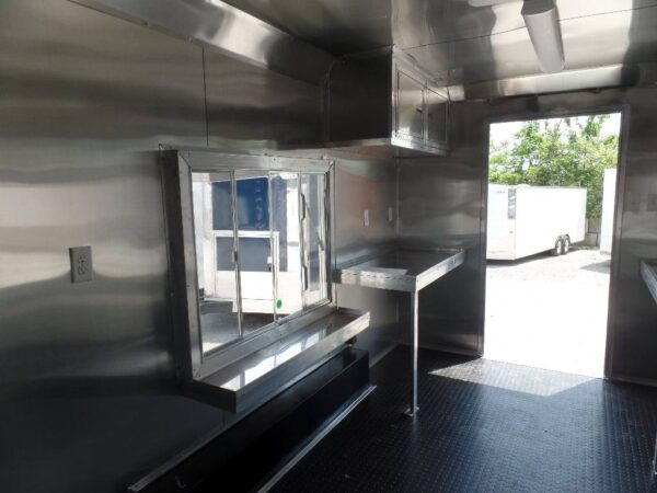 8.5' x 16' Orange Food Catering Event Concession Trailer - Image 20