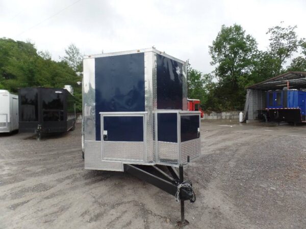 8.5' x 16' Indigo Blue Concession Food Trailer - Image 12