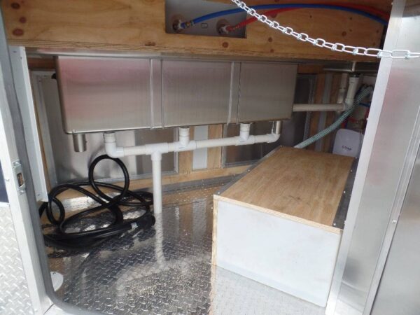 8.5' x 16' Indigo Blue Concession Food Trailer - Image 11