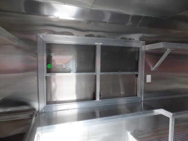 8.5' x 16' Indigo Blue Concession Food Trailer - Image 14