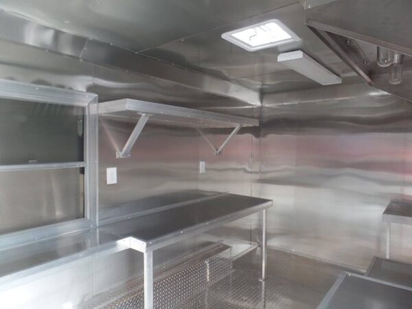 8.5' x 16' Indigo Blue Concession Food Trailer - Image 19