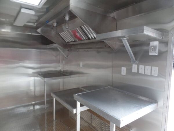 8.5' x 16' Indigo Blue Concession Food Trailer - Image 24