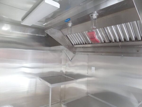 8.5' x 16' Indigo Blue Concession Food Trailer - Image 4