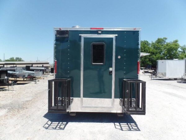 8.5' x 16' Emerald Green Food Event Concession Trailer - Image 9