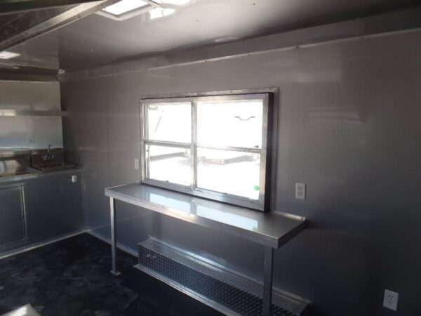 8.5' x 16' Emerald Green Food Event Concession Trailer - Image 19