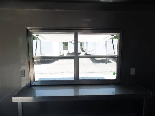 8.5' x 16' Emerald Green Food Event Concession Trailer - Image 24