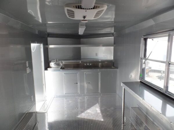 8.5' x 16' Concession Trailer White Food Event Catering - Image 10