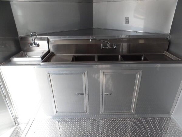 8.5' x 16' Concession Trailer White Food Event Catering - Image 16