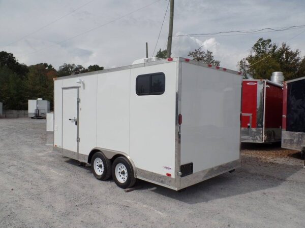 8.5' x 16' Concession Trailer White Food Event Catering - Image 9