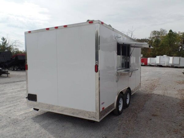 8.5' x 16' Concession Trailer White Food Event Catering - Image 12