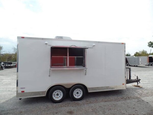8.5' x 16' Concession Trailer White Food Event Catering - Image 5