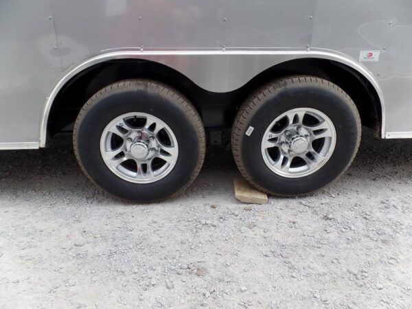 Enclosed Trailer 8.5' X 24' Silver Enclosed Equipment Hauler Storage - Image 7