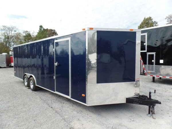 Enclosed Trailer 8.5' X 24' Indigo Blue Equipment Hauler Storage - Image 4