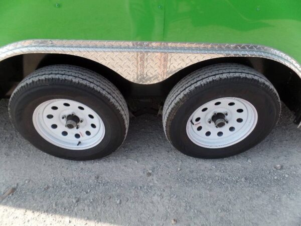 8.5' x 16' Lime Green Concession Food Trailer - Image 15