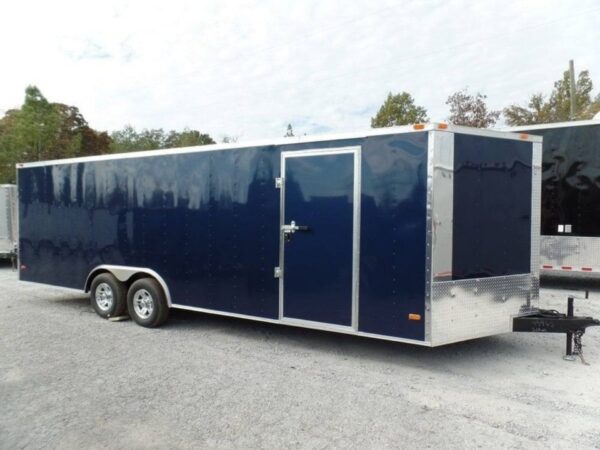 Enclosed Trailer 8.5' X 24' Indigo Blue Equipment Hauler Storage - Image 2
