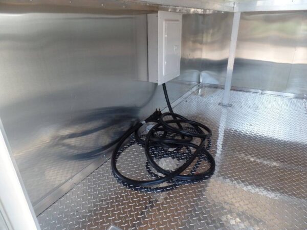 8.5' x 16' Lime Green Concession Food Trailer - Image 25