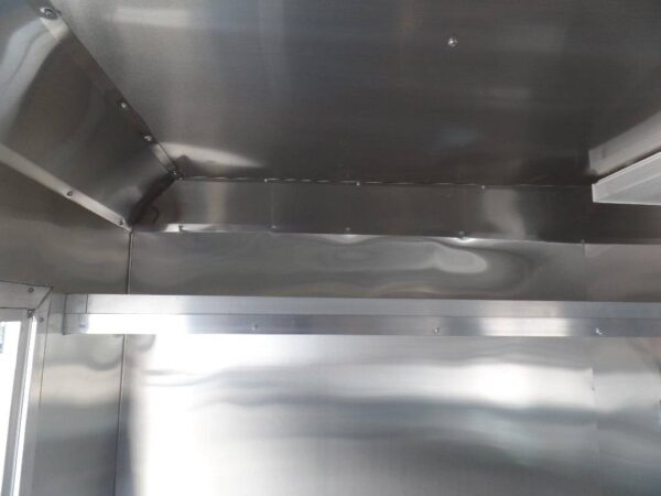 8.5' x 16' Lime Green Concession Food Trailer - Image 19
