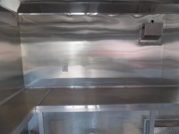 8.5' x 16' Lime Green Concession Food Trailer - Image 2