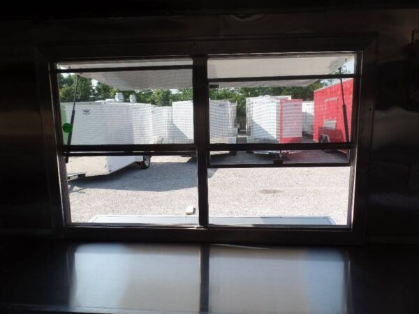 8.5' x 16' Lime Green Concession Food Trailer - Image 6