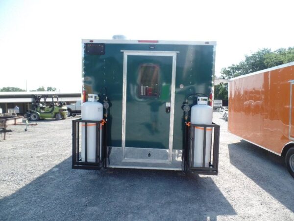 8.5' x 16' Food Event Concession Emerald Green Trailer With Appliances - Image 12