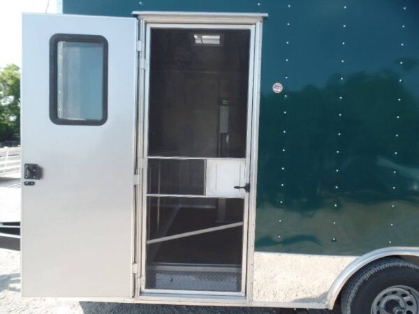8.5' x 16' Food Event Concession Emerald Green Trailer With Appliances - Image 18