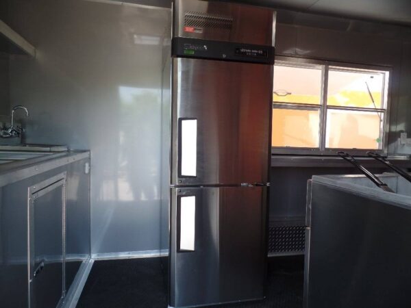 8.5' x 16' Food Event Concession Emerald Green Trailer With Appliances - Image 26