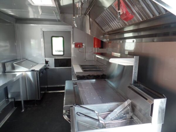 8.5' x 16' Food Event Concession Emerald Green Trailer With Appliances - Image 17