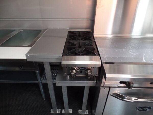 8.5' x 16' Food Event Concession Emerald Green Trailer With Appliances - Image 16