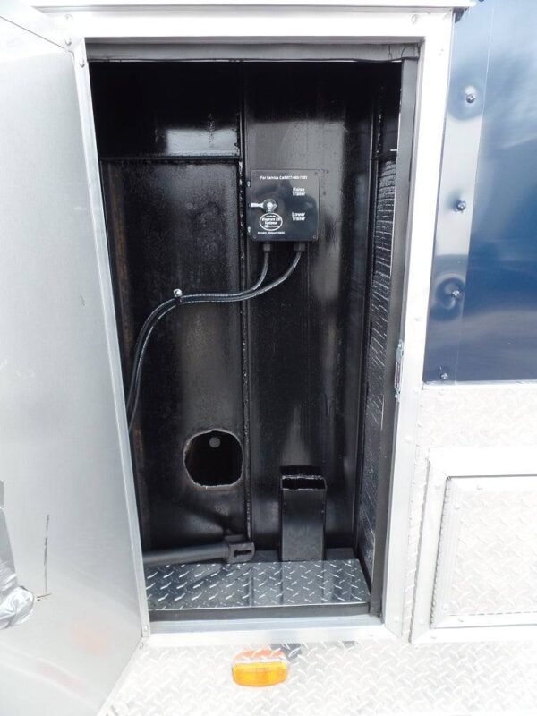 Enclosed Trailer 8.5 X 36 Indigo Blue Gooseneck Motorcycle Hauler Storage - Image 11