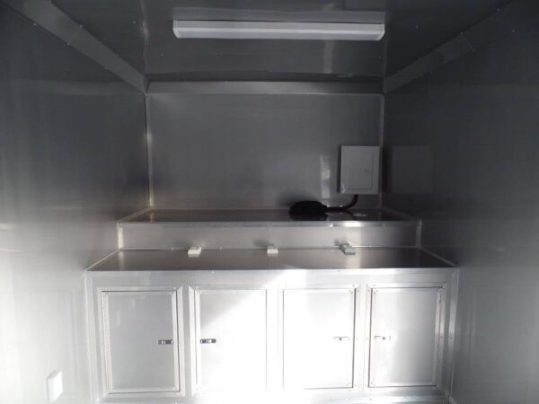 Enclosed Trailer 8.5 X 36 Indigo Blue Gooseneck Motorcycle Hauler Storage - Image 12