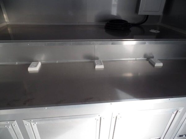 Enclosed Trailer 8.5 X 36 Indigo Blue Gooseneck Motorcycle Hauler Storage - Image 8