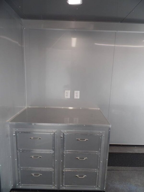 8.5x36 Silver Frost Enclosed Equipment Hauler Trailer - Image 10