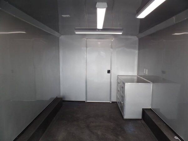 8.5x36 Silver Frost Enclosed Equipment Hauler Trailer - Image 12