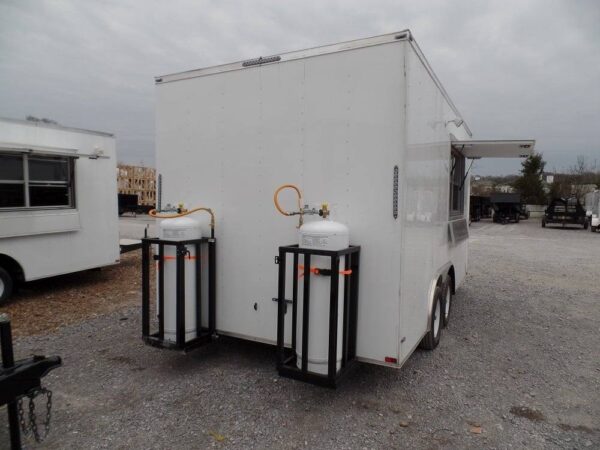 8.5' x 16' Concession Food Trailer White Event Catering - Image 14