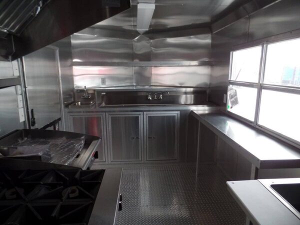 8.5' x 16' Concession Food Trailer White Event Catering - Image 15