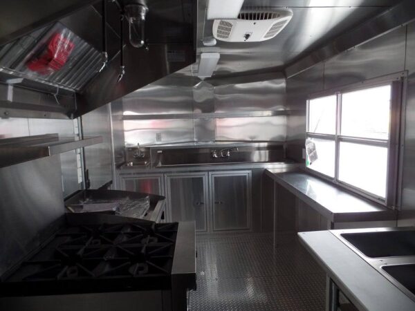 8.5' x 16' Concession Food Trailer White Event Catering - Image 5