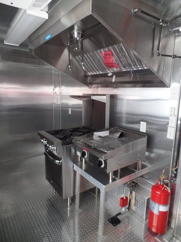 8.5' x 16' Concession Food Trailer White Event Catering - Image 20