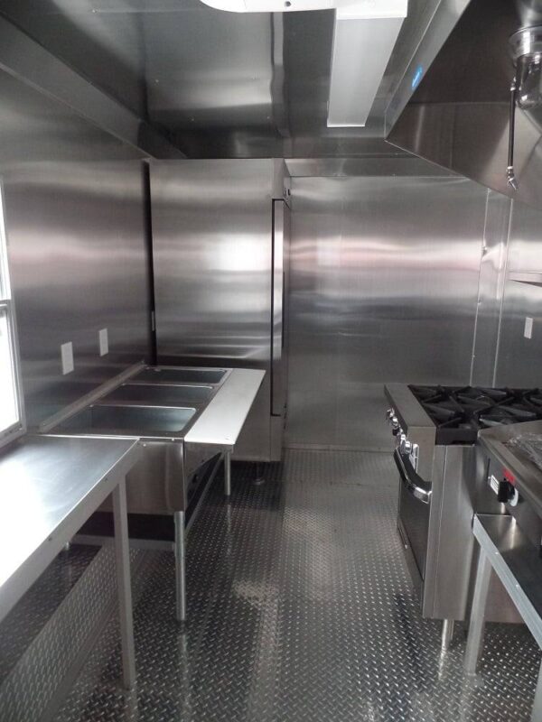 8.5' x 16' Concession Food Trailer White Event Catering - Image 18