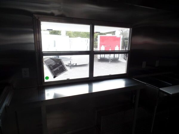 8.5' x 16' Concession Food Trailer White Event Catering - Image 11