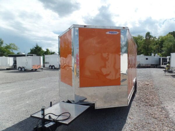 8.5' x 16' Orange Ticket Booth Custom Enclosed Trailer - Image 13