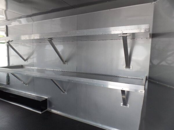 8.5' x 16' Orange Ticket Booth Custom Enclosed Trailer - Image 8