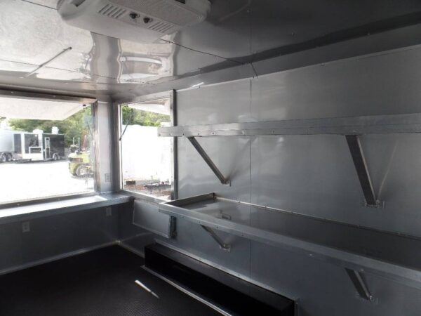 8.5' x 16' Orange Ticket Booth Custom Enclosed Trailer - Image 19