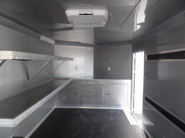 8.5' x 16' Orange Ticket Booth Custom Enclosed Trailer - Image 20