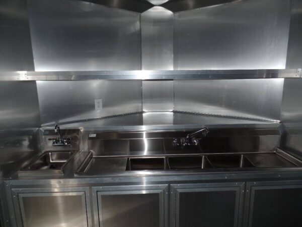 8.5' x 16' Concession Trailer White Food Event Catering - Image 4